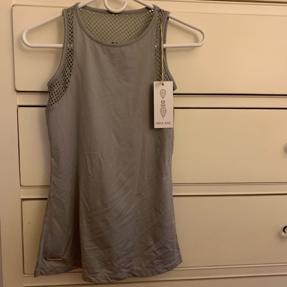 Mira Rae Mesh Athletic Tank S NWT